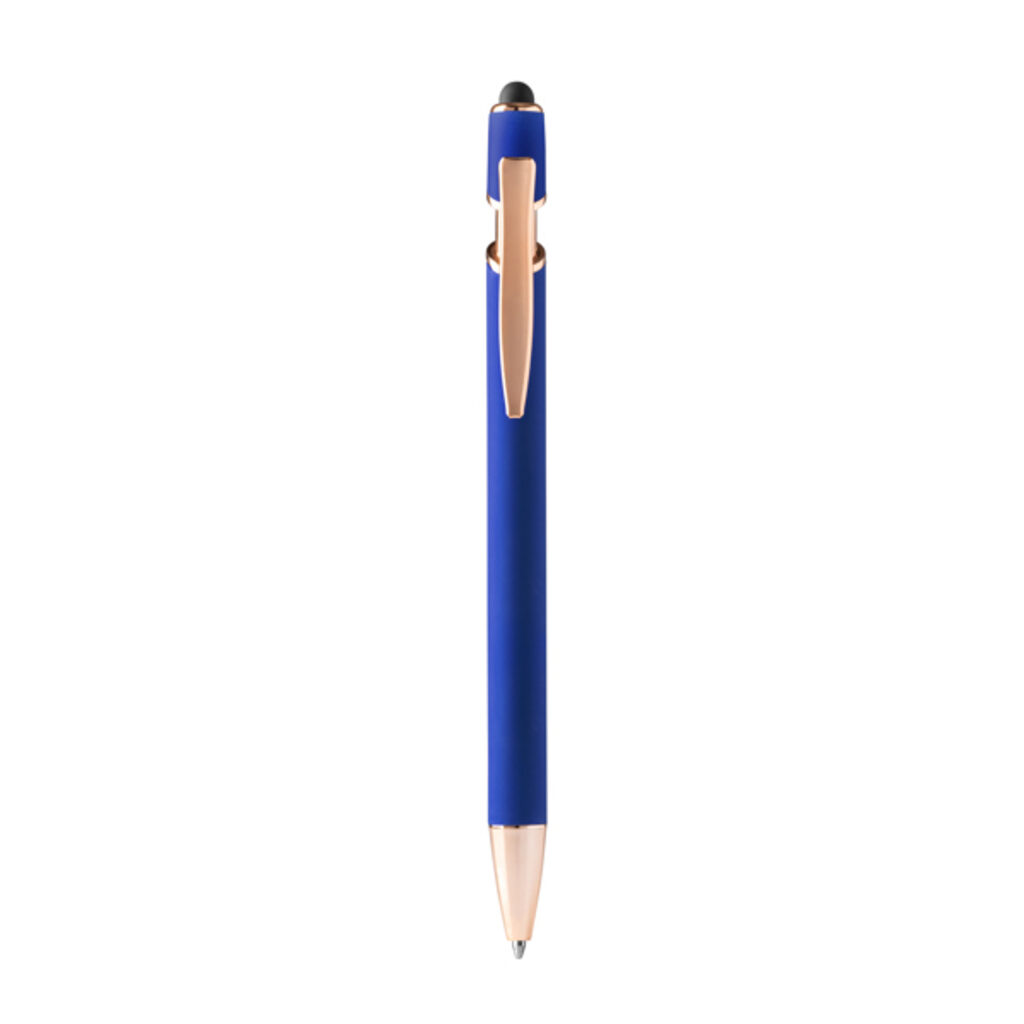 Металева кулькова ручка Soft-touch синій - BL1341TA05- Фото №1