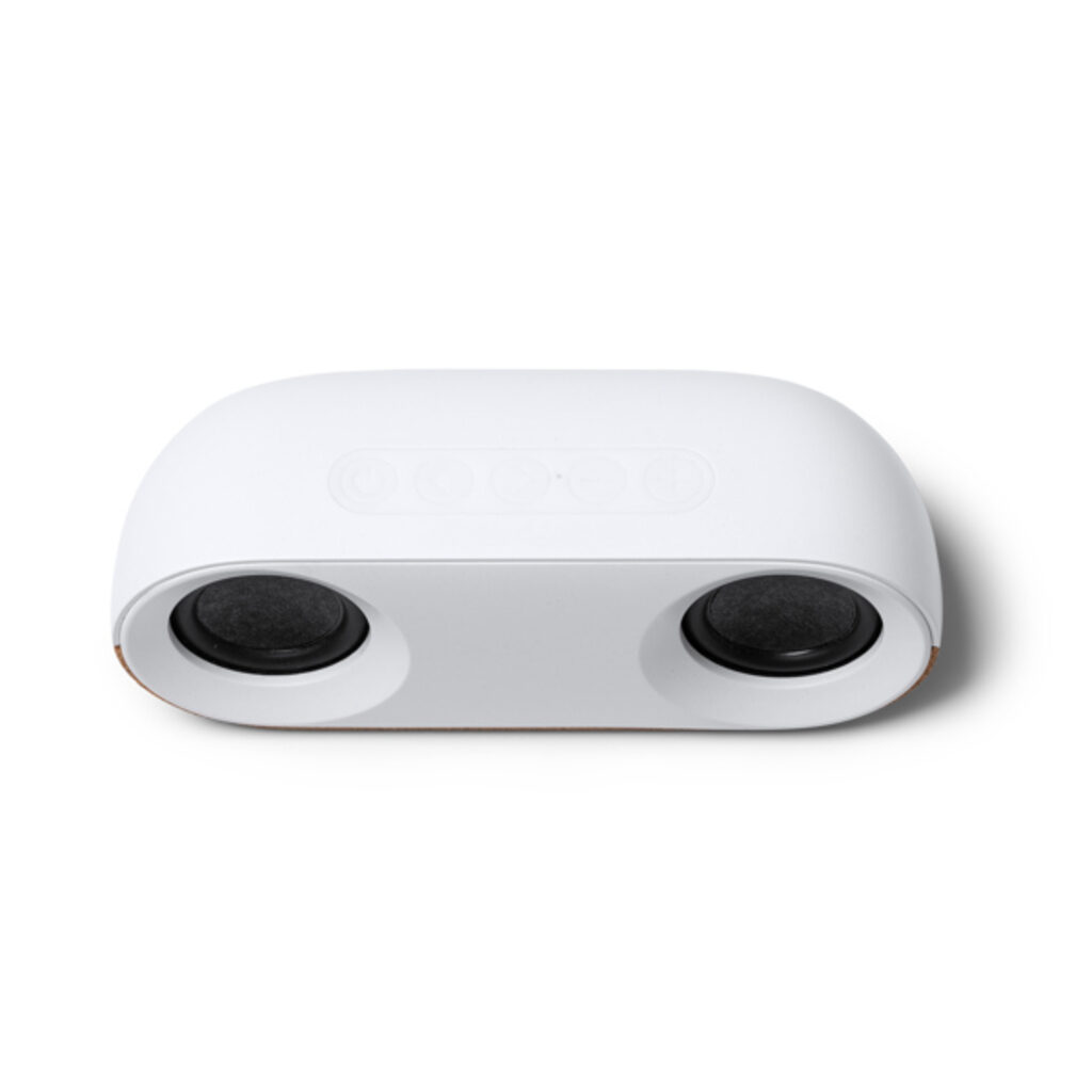 Динамик из переработанного АБС-пластика и пробки белый - BS3189S101- Фото №1