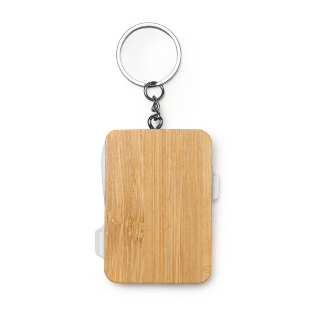 Брелок із зарядним кабелем 3-в-1 натуральний - CR3036S129- Фото №1 Брелок із зарядним кабелем 3-в-1 натуральний - CR3036S129- Фото №1