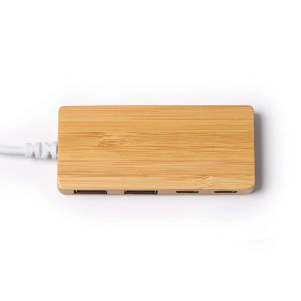 Порт USB-концентратора з бамбука бежевий - IA1263S129- Фото №1 Порт USB-концентратора з бамбука бежевий - IA1263S129- Фото №1