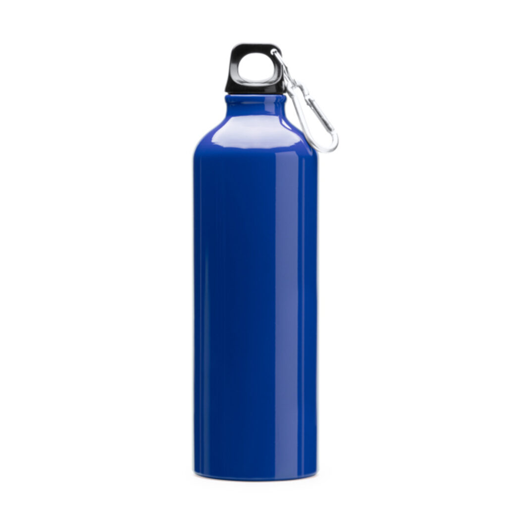 Алюминиевая бутылка с карабином яркий синий - MD4049S105- Фото №1