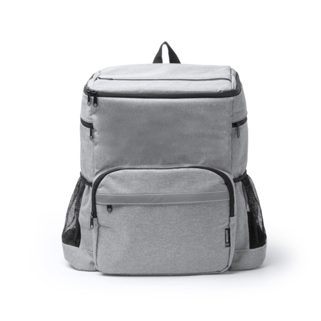 Рюкзак-холодильник из 600D RPET пёстрый серый  размер ONE SIZE ADULT - MO1943S158- Фото №1