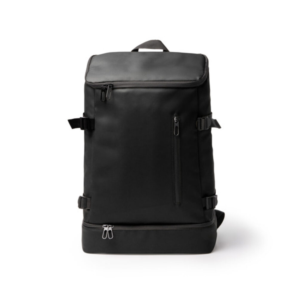 Рюкзак-холодильник из искусственной кожи черный  размер ONE SIZE ADULT - MO2032S102- Фото №1