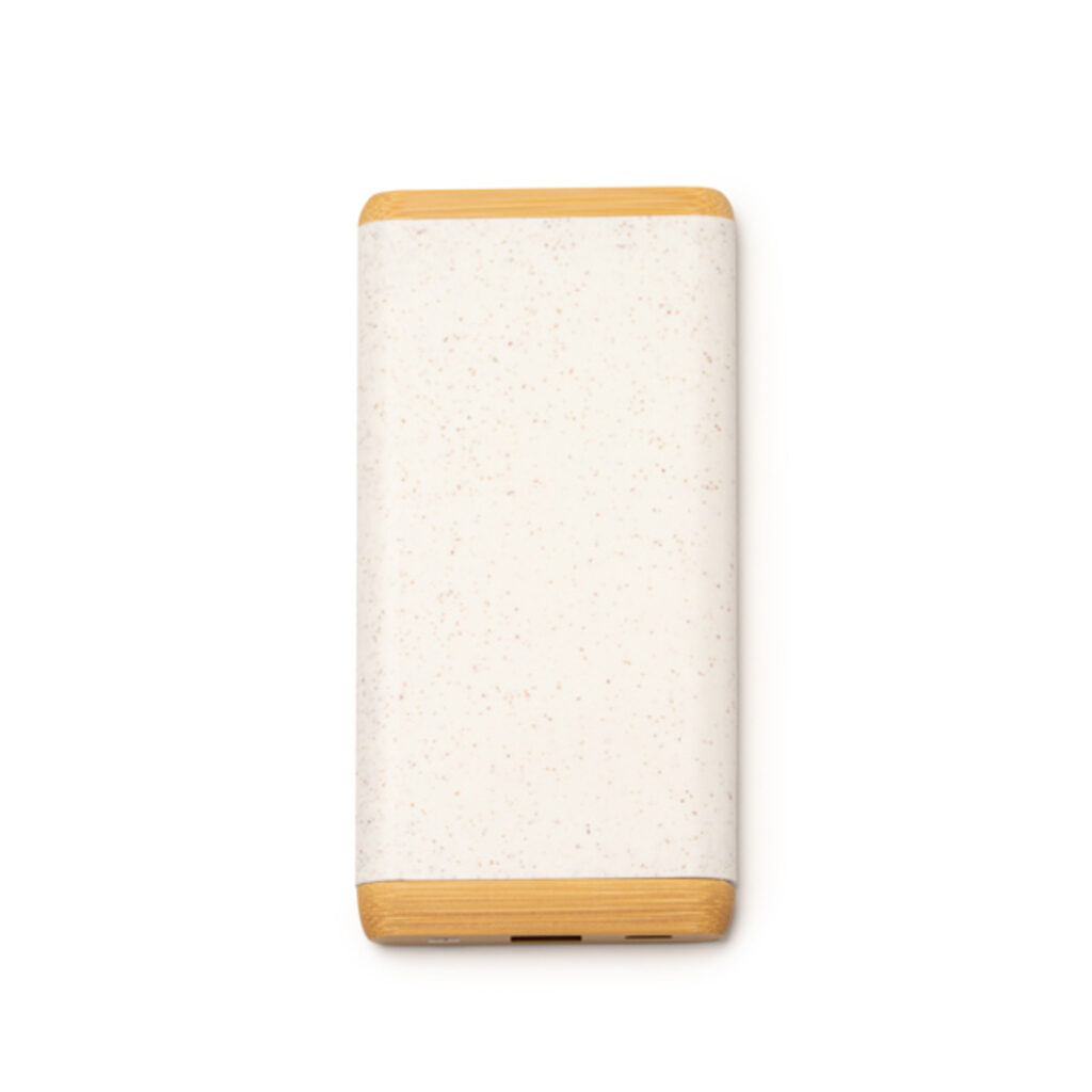 Power Bank з пшеничного волокна та бамбука бежевий - PB1080S129- Фото №1