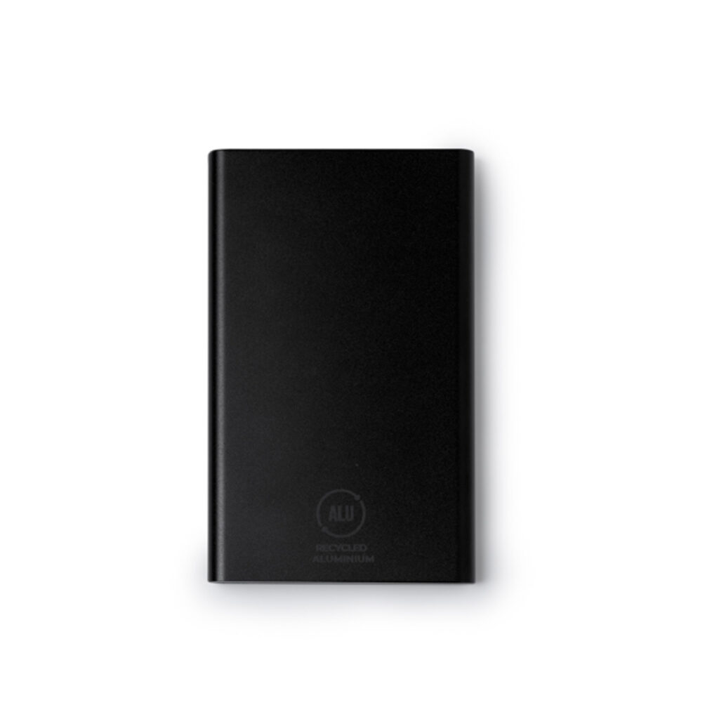 Power Bank із переробленого алюмінію чорний - PB1281S102- Фото №1