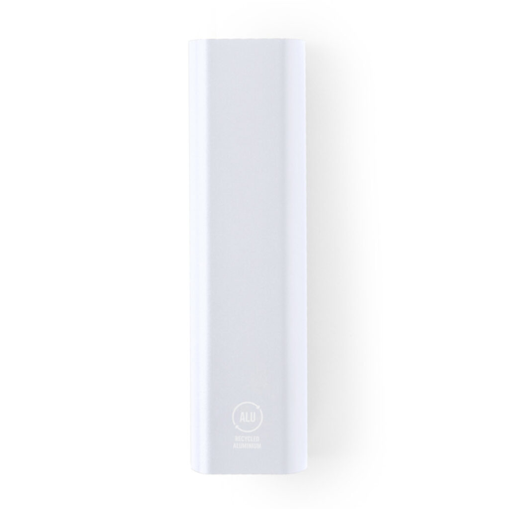 Power Bank з переробленого алюмінію білий - PB1288S101- Фото №1