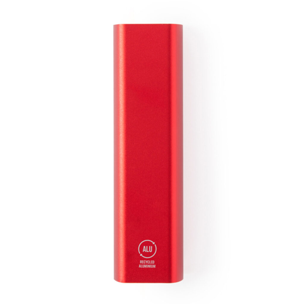 Power Bank з переробленого алюмінію червоний - PB1288S160- Фото №1