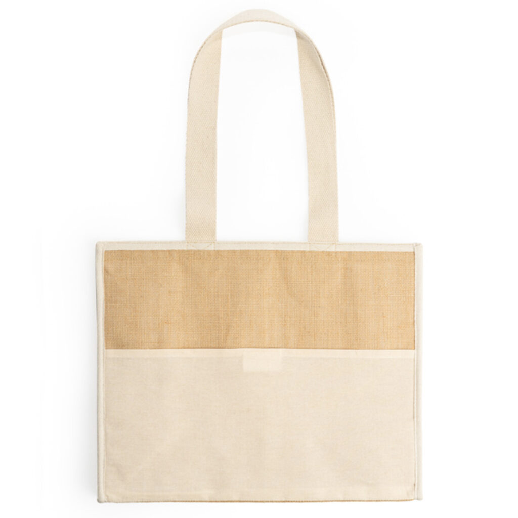 Сумка-холодильник з ламінованого джуту бежевий - TB7161S129- Фото №1