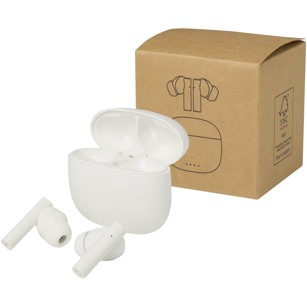 Alterf гарнитура True Wireless Bluetooth® из переработанной пластмассы с силиконовыми амбушюрами белый - 12448201- Фото №1 Alterf гарнитура True Wireless Bluetooth® из переработанной пластмассы с силиконовыми амбушюрами белый - 12448201- Фото №1