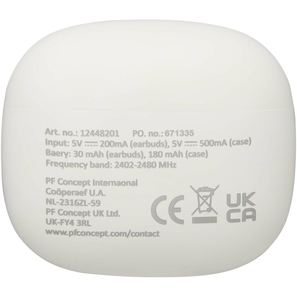 Alterf гарнитура True Wireless Bluetooth® из переработанной пластмассы с силиконовыми амбушюрами белый - 12448201- Фото №4 Alterf гарнитура True Wireless Bluetooth® из переработанной пластмассы с силиконовыми амбушюрами белый - 12448201- Фото №4