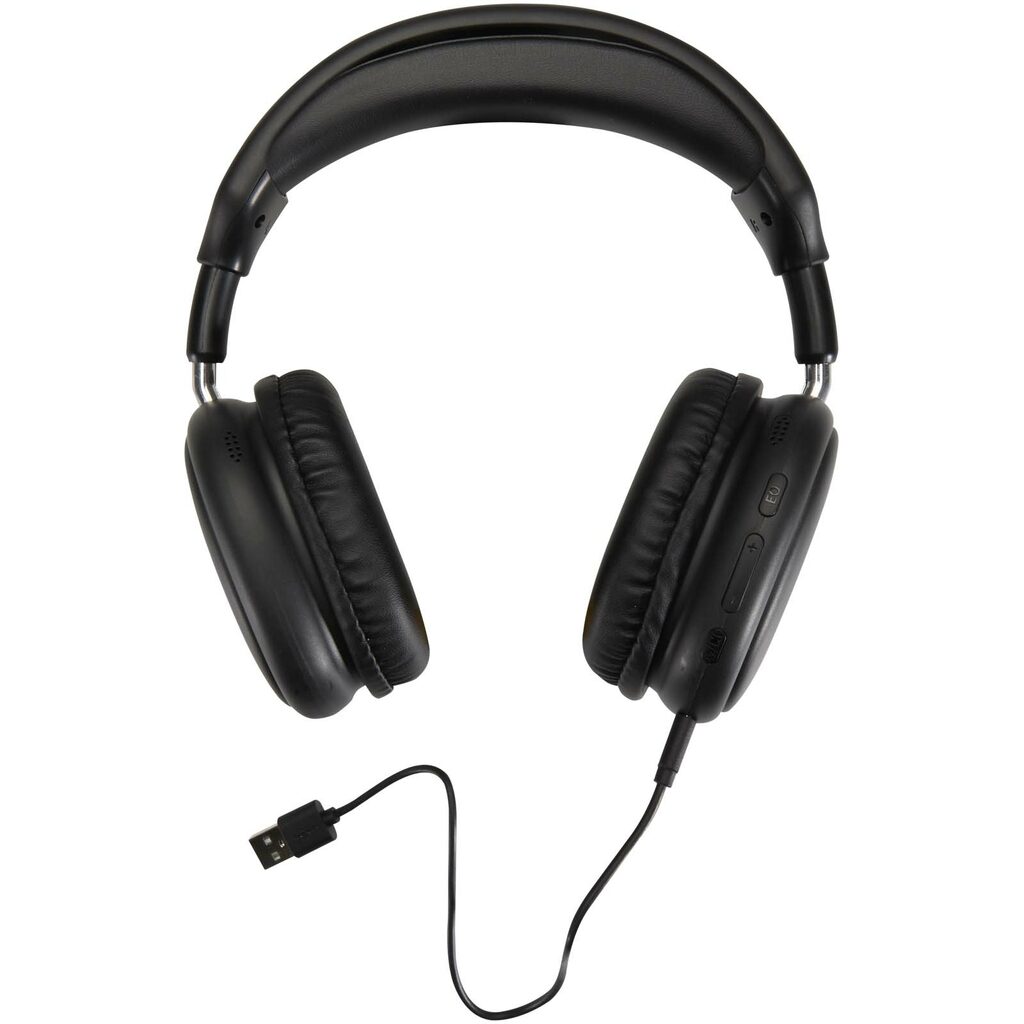 Alzir беспроводная Bluetooth®-гарнитура с накладными наушниками из переработанной пластмассы сплошной черный - 12448490- Фото №4 Alzir беспроводная Bluetooth®-гарнитура с накладными наушниками из переработанной пластмассы сплошной черный - 12448490- Фото №4