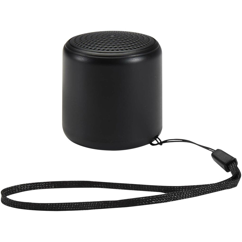 Беспроводной динамик Bluetooth® Velkis из переработанной пластмассы мощностью 3 Вт сплошной черный - 12448590- Фото №4 Беспроводной динамик Bluetooth® Velkis из переработанной пластмассы мощностью 3 Вт сплошной черный - 12448590- Фото №4
