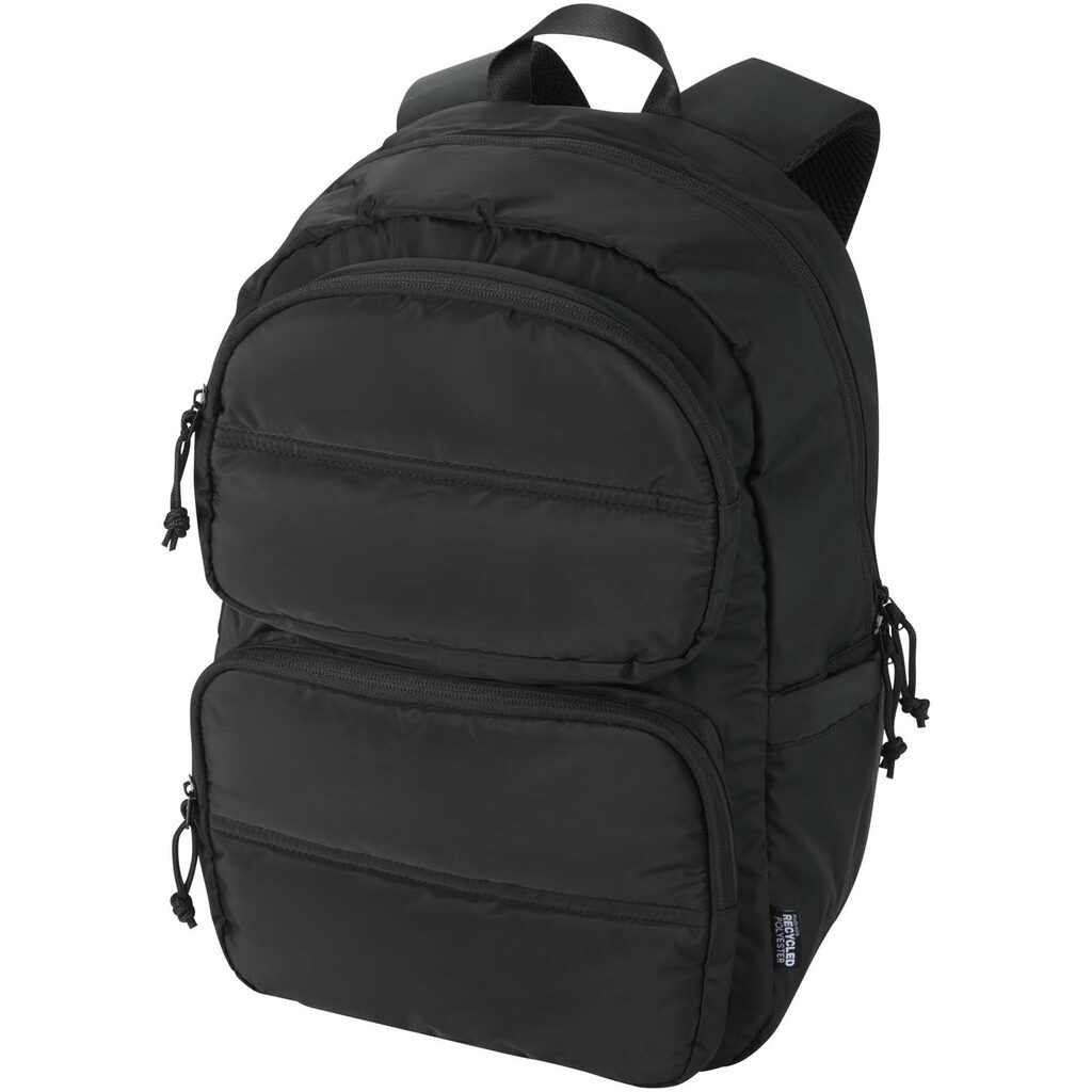 Рюкзак Puffer для ноутбука с диагональю экрана 15,6 дюйма объемом 18 л, изготовленный из переработанных материалов сплошной черный - 13011490- Фото №1 Рюкзак Puffer для ноутбука с диагональю экрана 15,6 дюйма объемом 18 л, изготовленный из переработанных материалов сплошной черный - 13011490- Фото №1