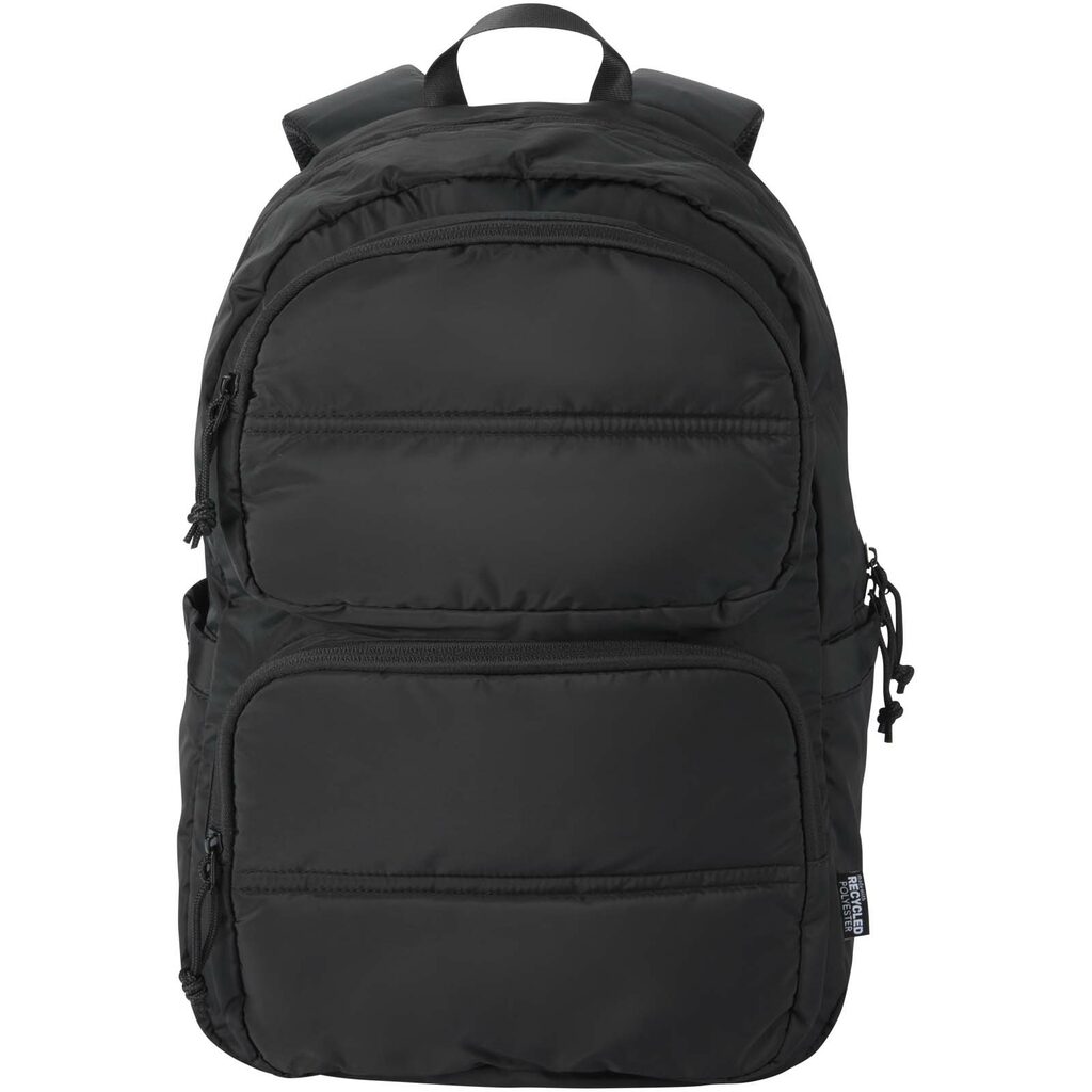 Рюкзак Puffer для ноутбука с диагональю экрана 15,6 дюйма объемом 18 л, изготовленный из переработанных материалов сплошной черный - 13011490- Фото №2 Рюкзак Puffer для ноутбука с диагональю экрана 15,6 дюйма объемом 18 л, изготовленный из переработанных материалов сплошной черный - 13011490- Фото №2