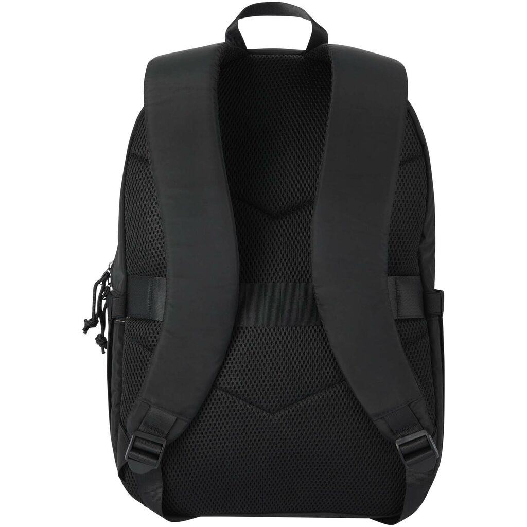 Рюкзак Puffer для ноутбука с диагональю экрана 15,6 дюйма объемом 18 л, изготовленный из переработанных материалов сплошной черный - 13011490- Фото №3 Рюкзак Puffer для ноутбука с диагональю экрана 15,6 дюйма объемом 18 л, изготовленный из переработанных материалов сплошной черный - 13011490- Фото №3