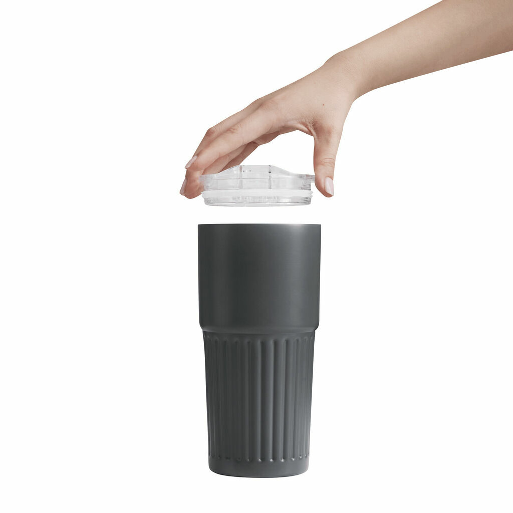 Вакуумная кружка для напитков WAVE LINE серый - 56-0304714- Фото №8 Вакуумная кружка для напитков WAVE LINE серый - 56-0304714- Фото №8