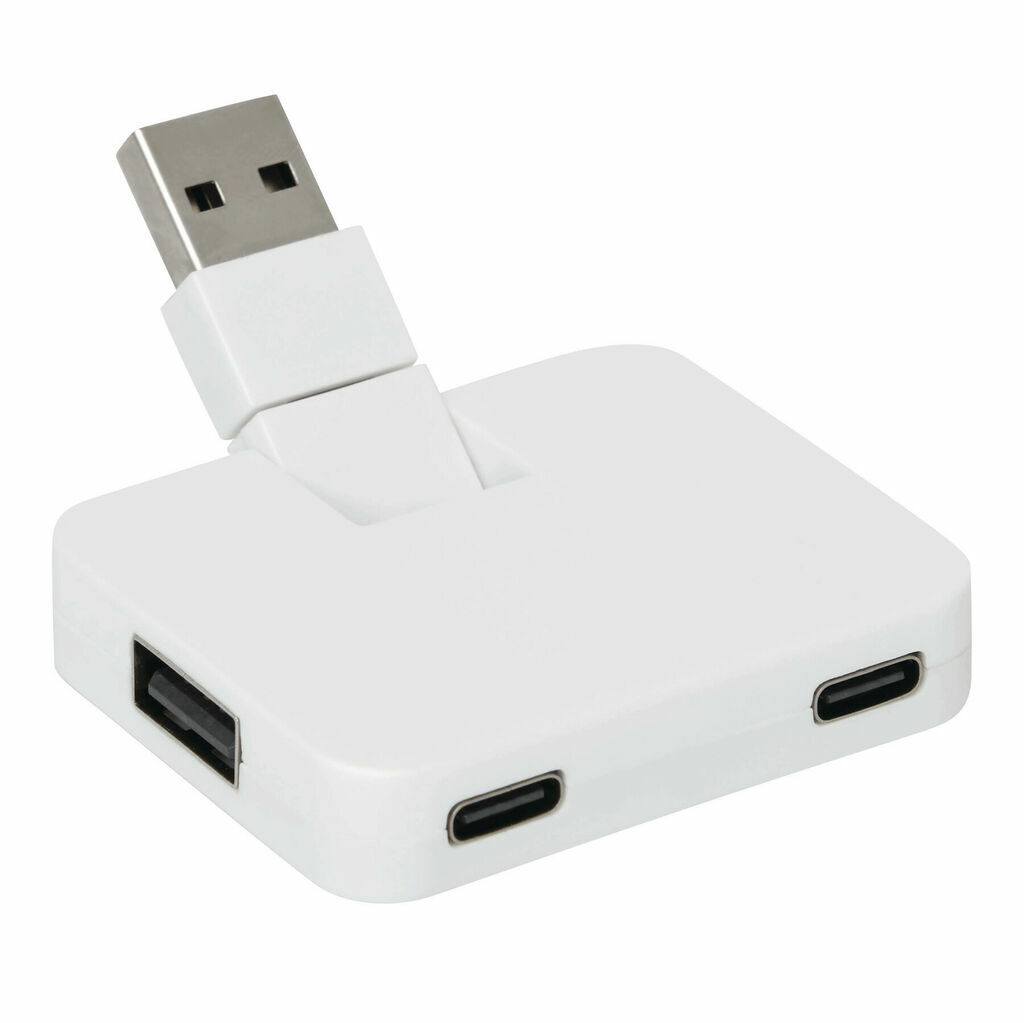 USB-концентратор HUBI белый - 56-1107411- Фото №1 USB-концентратор HUBI белый - 56-1107411- Фото №1