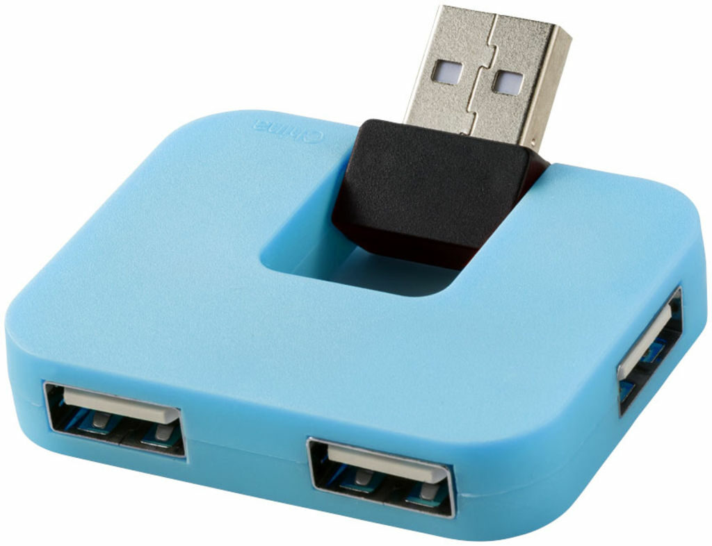 Хаб USB Gaia синій - 12359802- Фото №1 Хаб USB Gaia синій - 12359802- Фото №1