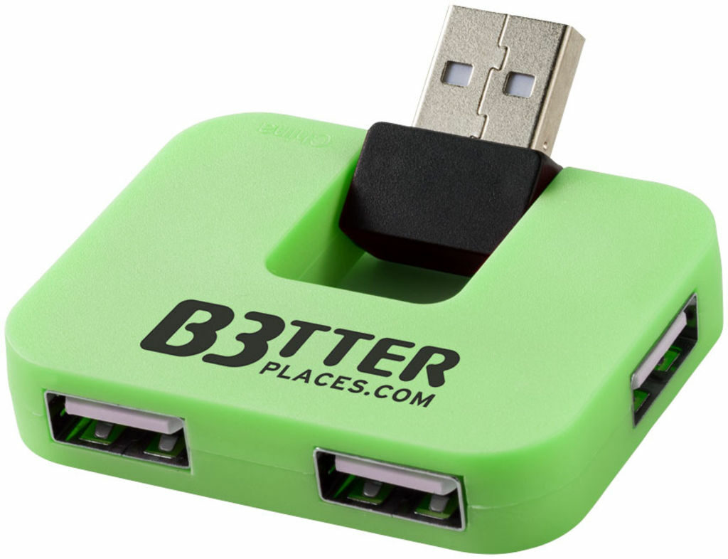 Хаб USB Gaia зелений - 12359803- Фото №3 Хаб USB Gaia зелений - 12359803- Фото №3