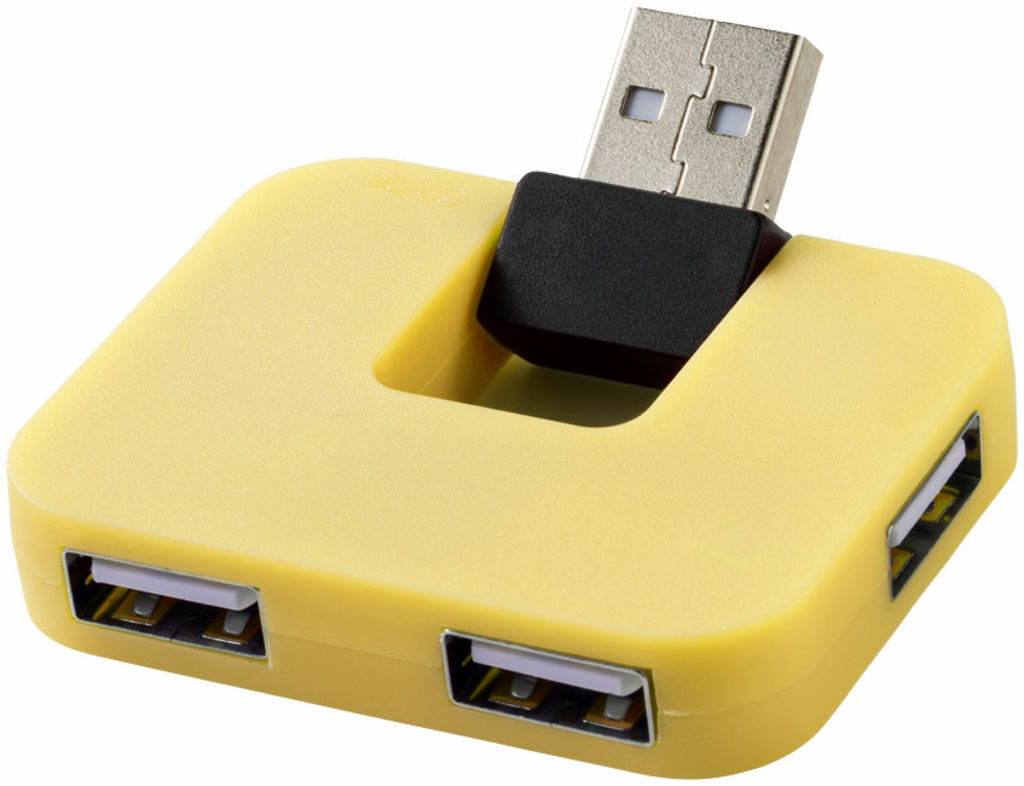 Хаб USB Gaia жовтий - 12359805- Фото №1 Хаб USB Gaia жовтий - 12359805- Фото №1