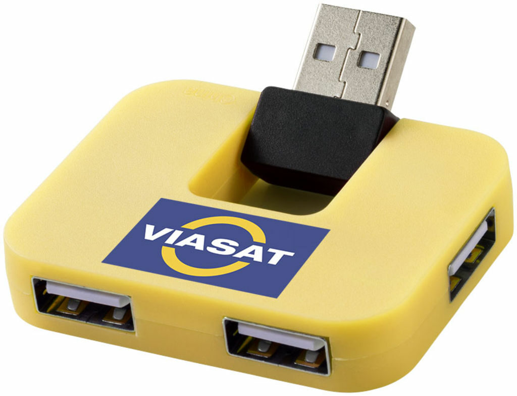 Хаб USB Gaia жовтий - 12359805- Фото №2 Хаб USB Gaia жовтий - 12359805- Фото №2