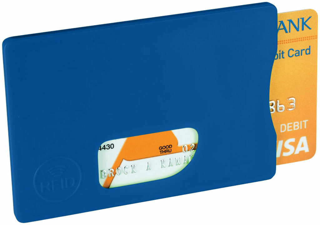 Захисний RFID чохол для кредитних карт яскраво-синій - 13422602- Фото №1